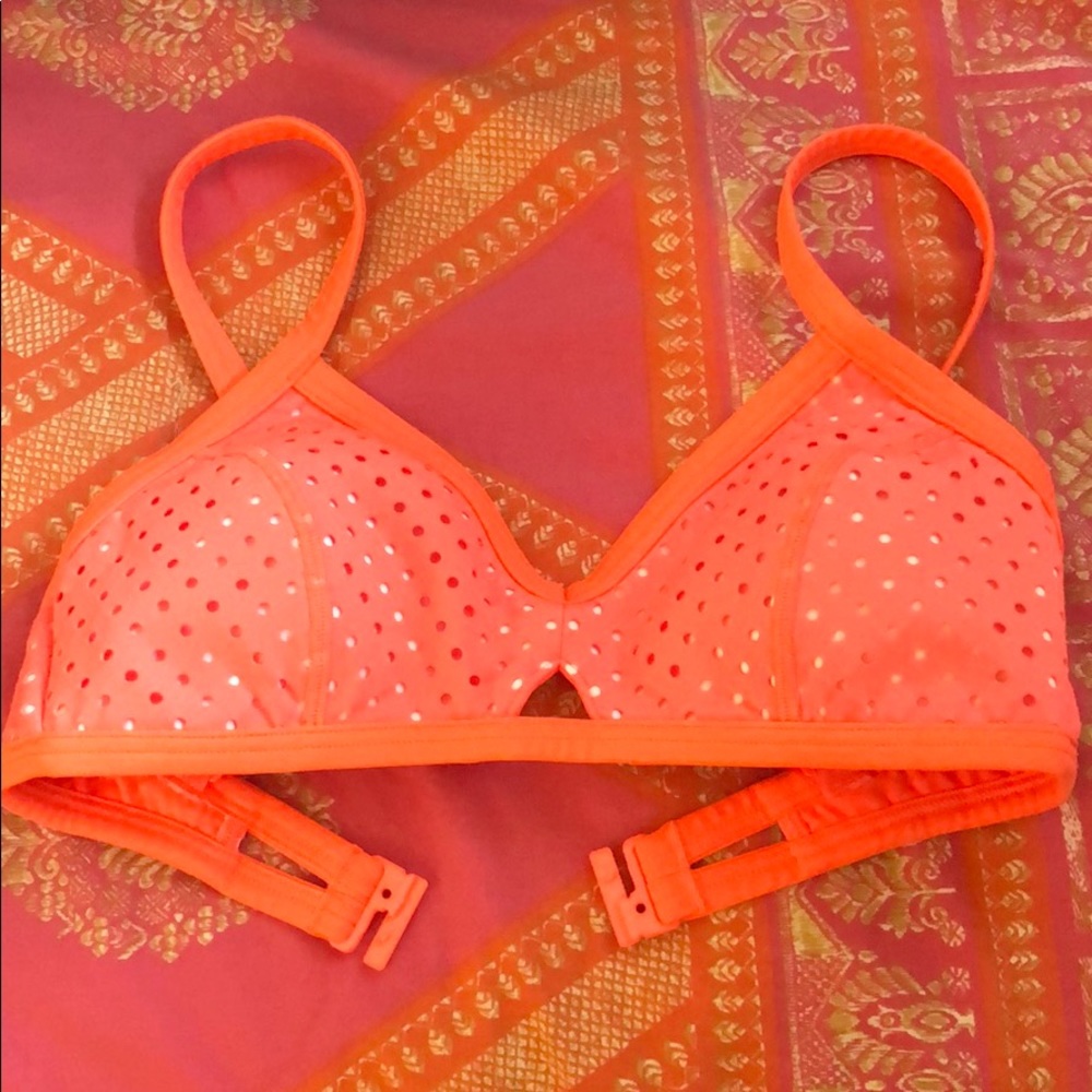 Seafolly NWOT All Sports bikini top sz8 sexy orange